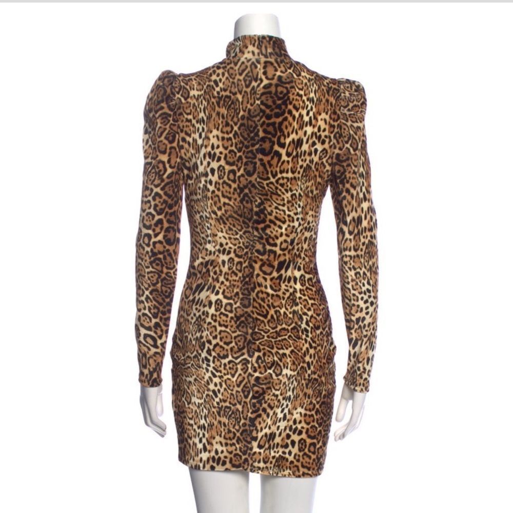 Sexy Generation Love Long Sleeve Leopard Print Adenline Dress Size XS New W/ Tag - Picture 3 of 6